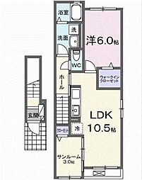 エターナリア 1LDKの間取図画像