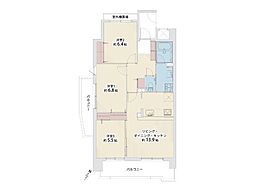 ファミール都島ステーションサイド 3LDKの間取図画像