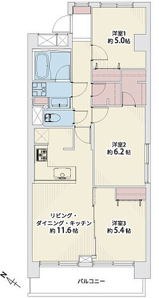 間取りを拡大表示