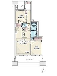 アクトピア北赤羽四番館 2LDKの間取図画像