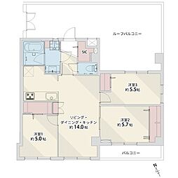間取図画像 3LDK