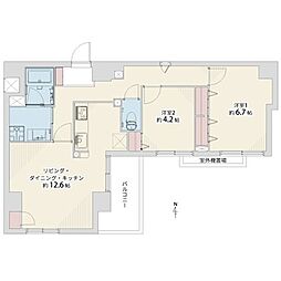 間取図画像 2LDK