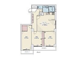 間取図画像 3LDK