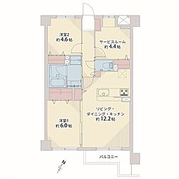 間取図画像 2SLDK