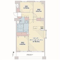 間取図画像 3LDK