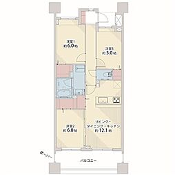 間取図画像 3LDK