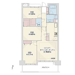 間取図画像 3LDK