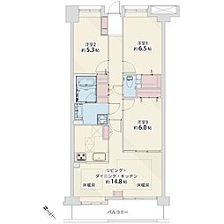 間取図画像 3LDK
