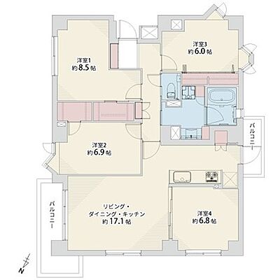間取り ホームズ杉並阿佐ヶ谷 4階/-