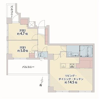 間取り リプルHana 7階/-