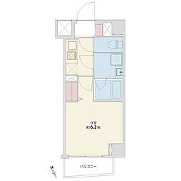 アイル横浜NORTH 1Kの間取図画像