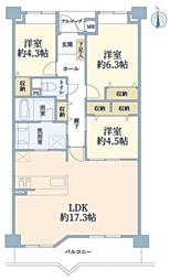 メゾン阿倍野晴明丘壱番館 3LDKの間取図画像
