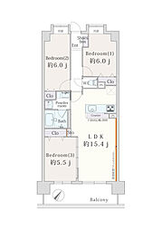 間取図画像 3LDK