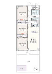 間取図画像 3LDK