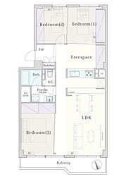 間取図画像 3LDK
