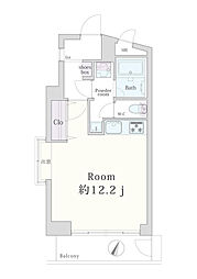 クレアシオン新高円寺 ワンルームの間取図画像