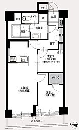 音羽サンハイツ 2LDKの間取図画像