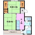 ビレッジハウス上野服部2号棟2階3.4万円