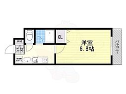 ソレイユ東奈良 1Kの間取図画像