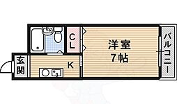 林泉第7ビル 1Kの間取図画像