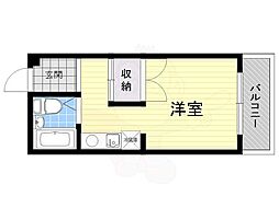 光栄ハイツ大畑 ワンルームの間取図画像