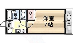 ハーモニーヒルズ 1Kの間取図画像