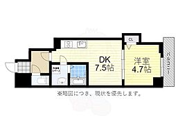アートMIYATA 1DKの間取図画像