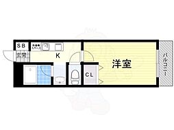 MS2002 1Kの間取図画像