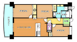 ロワイヤル企救丘 3LDKの間取図画像