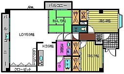 東雲 3LDKの間取図画像