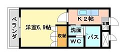 メゾンステラ 1Kの間取図画像