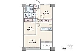 間取図画像 2LDK