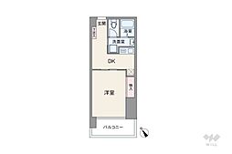 丸新マンション荻窪 1DKの間取図画像