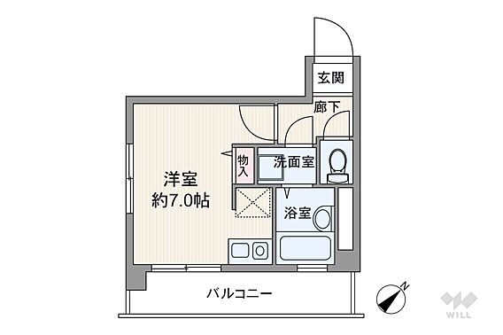 間取りは専有面...