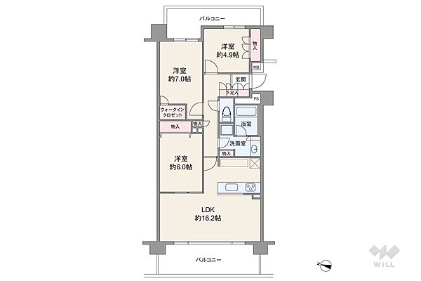 間取りを拡大表示
