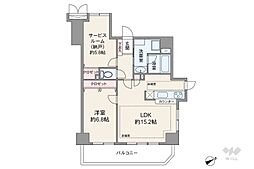 ライオンズシティ西新宿 1SLDKの間取図画像