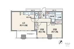 間取図画像 2LDK