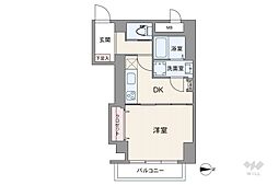 ヴェラハイツ新宿 1DKの間取図画像