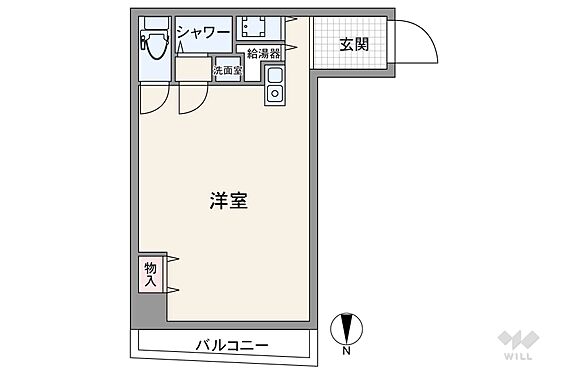 間取りは専有面...
