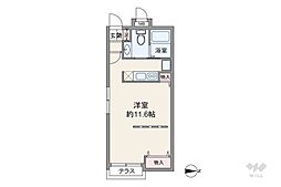 アーバイル新宿西落合 ワンルームの間取図画像