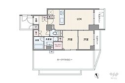 Bシティー高田馬場アライブ 2LDKの間取図画像