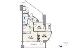 マイキャッスル高井戸 2LDKの間取図画像