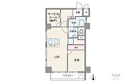 方南町セントラルマンション 1SLDKの間取図画像