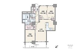 パークタワー東中野 3LDKの間取図画像