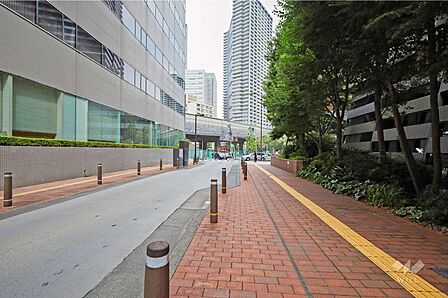 敷地北側の前面道路(西側から)
