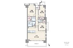 ブランズ東中野プレシアス 3LDKの間取図画像