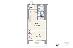 阿佐ヶ谷陵雲閣マンション 1LDKの間取図画像