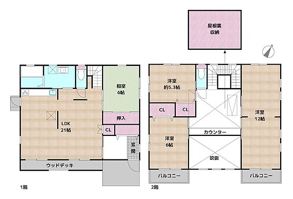 間取りを拡大表示