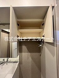 洗濯機置上収納