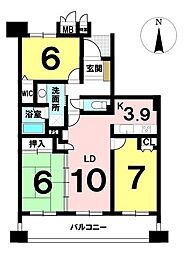 間取図画像 3LDK
